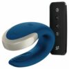 SATISFYER - VIBRATEUR DOUBLE LOVE LUXURY PARTNER BLEU