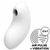 SATISFYER - STIMULATEUR ET VIBRATEUR À PULSE D'AIR VULVA LOVER 2 BLANC