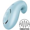 SATISFYER - VIBRATEUR  POSER DIPPING DELIGHT BLEU