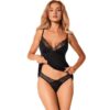 OBSESSIVE - HAUT ET CULOTTE BELLA ROU XS/S