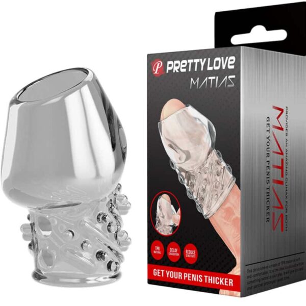 PRETTY LOVE - MATIAS PÉNIS TRANSPARENT PLUS ÉPAIS