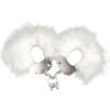 ADRIEN LASTIC - MENOTTES EN MÉTAL À PLUMES BLANCHES