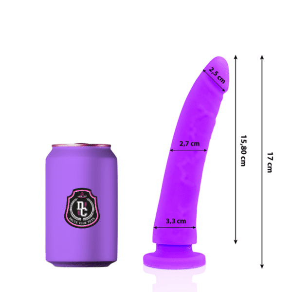 DELTA CLUB - JOUETS DONG VIOLET SILICONE 17 CM -O- 3 CM