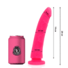 DELTA CLUB - JOUETS DONG SILICONE ROSE 20 CM -O- 4 CM