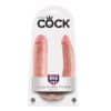 KING COCK - GODE DOUBLE PÉNÉTRATION 17.8 CM NATUREL