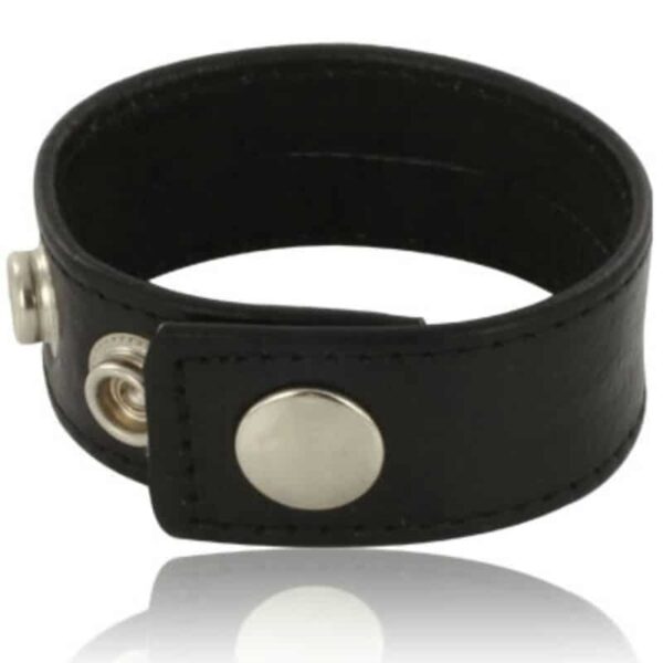 LEATHER BODY - SANGLE EN CUIR RÉGLABLE POUR PÉNIS NOIR