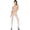 PASSION - FEMME BS045 BODYSTOCKING BLANC TAILLE UNIQUE