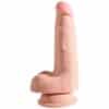 KING COCK - GODE TRIPLE DENSITÉ 13 CM AVEC TESTICULES