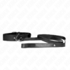 KINK - COLLIER AVEC CEINTURE 116 CM BRACELET NOIR AJUSTABLE 32-50 CM X 8 CM
