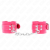 KINK - APPUI-POIGNETS ROSE FRAMBOISE AVEC DOUBLURE ROSE FRAMBOISE AJUSTABLE 20-28 CM X 5